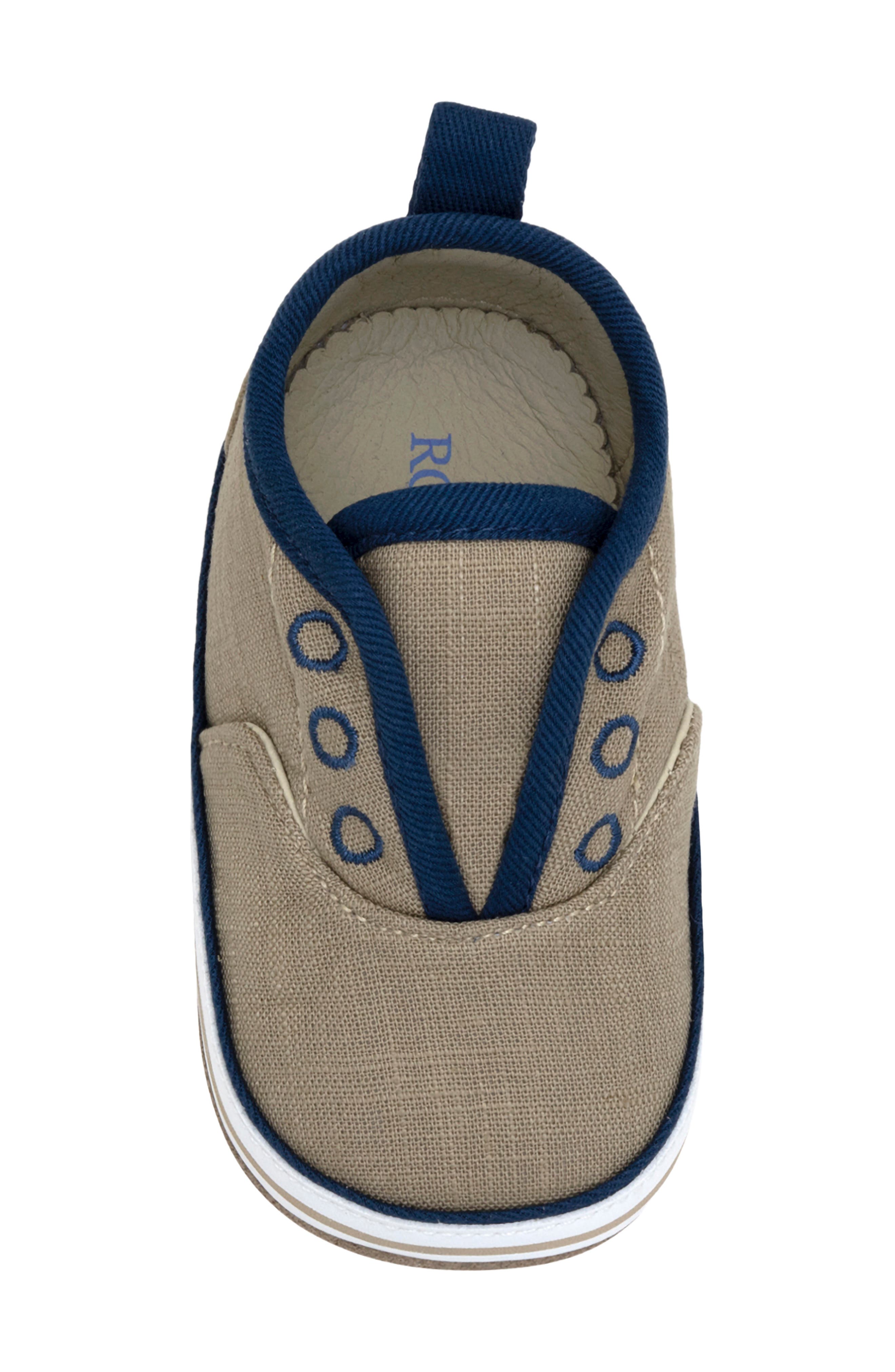 Robeez<sup>®</sup> Kids' Calder Slip-On Sneaker, Alternate, color, Taupe