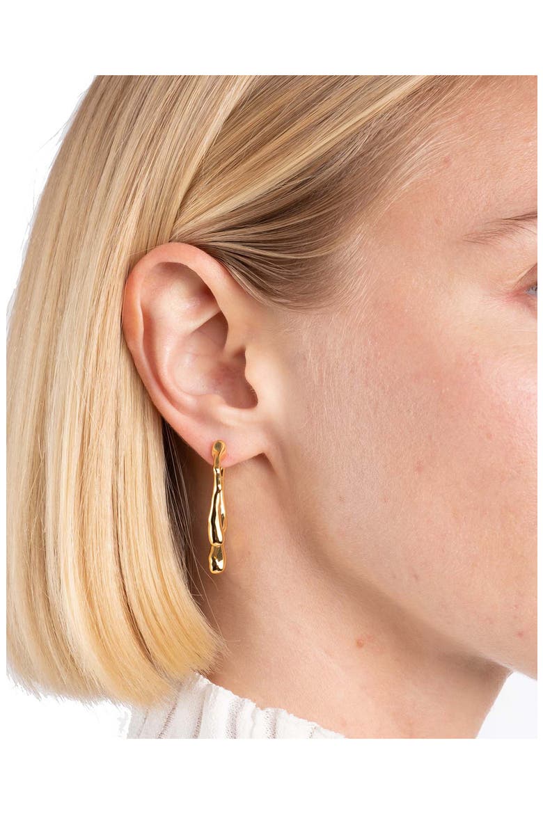 Drippy Ear Jackets, Alternate, color, YELLOW GOLD