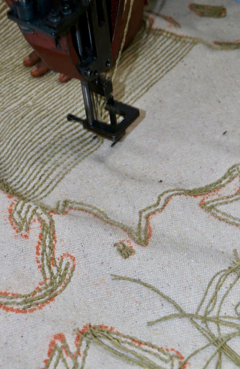 Lorena Canals RugCycled World Map Washable Cotton Blend Rug, Alternate, color, Natural Soil Brown