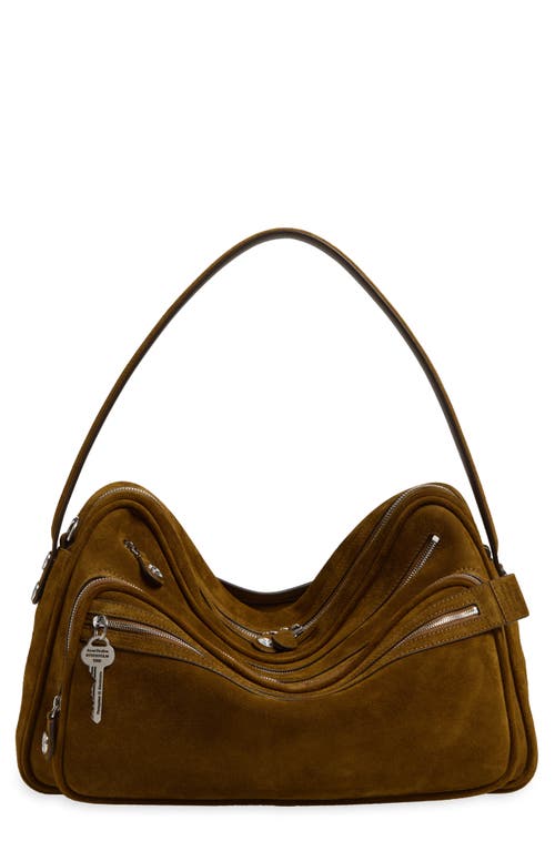 Acne Studios Camero Camera Leather Shoulder Bag in Cognac Brown at Nordstrom
