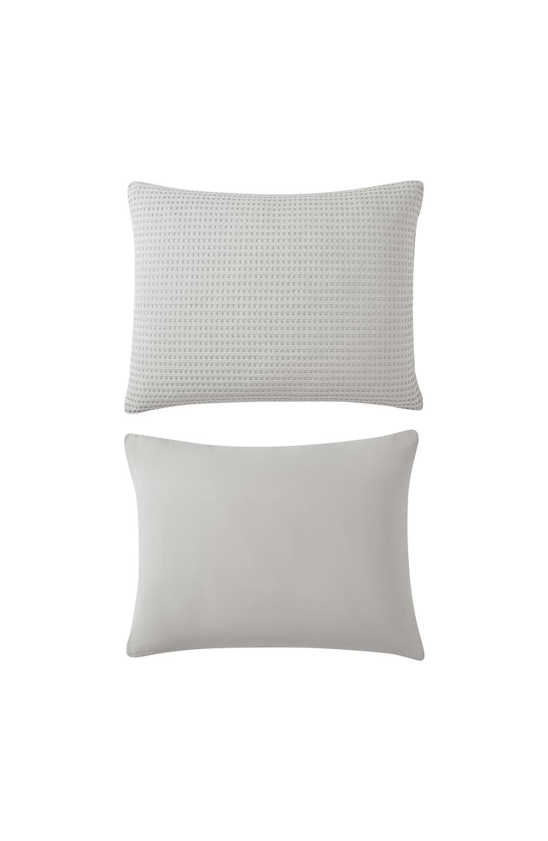 Kenneth Cole Waffle Comforter & Sham Set, Alternate, color, Grey