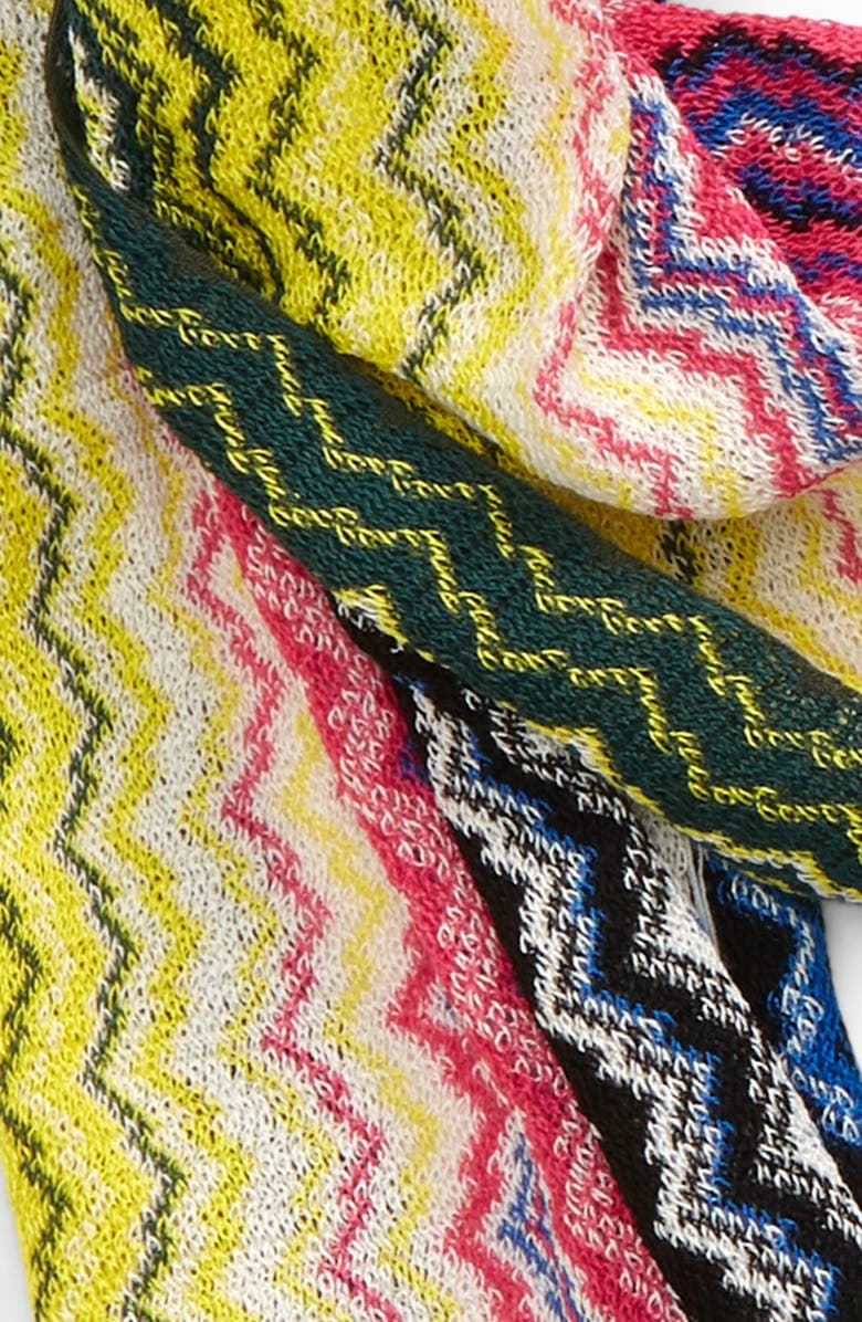 Missoni Zigzag Cotton Scarf, Alternate, color, 