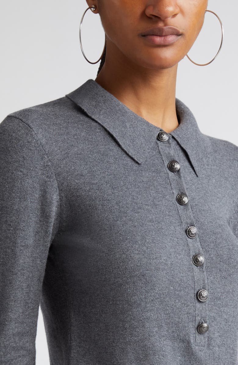 L'AGENCE Sterling Collar Sweater, Alternate, color, 