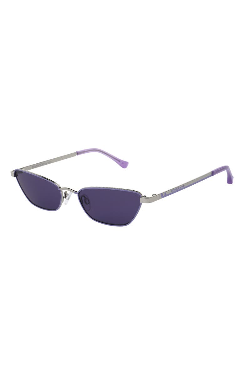 Florence by Mills 56mm Cat Eye Sunglasses, Alternate, color, Silver Purple
