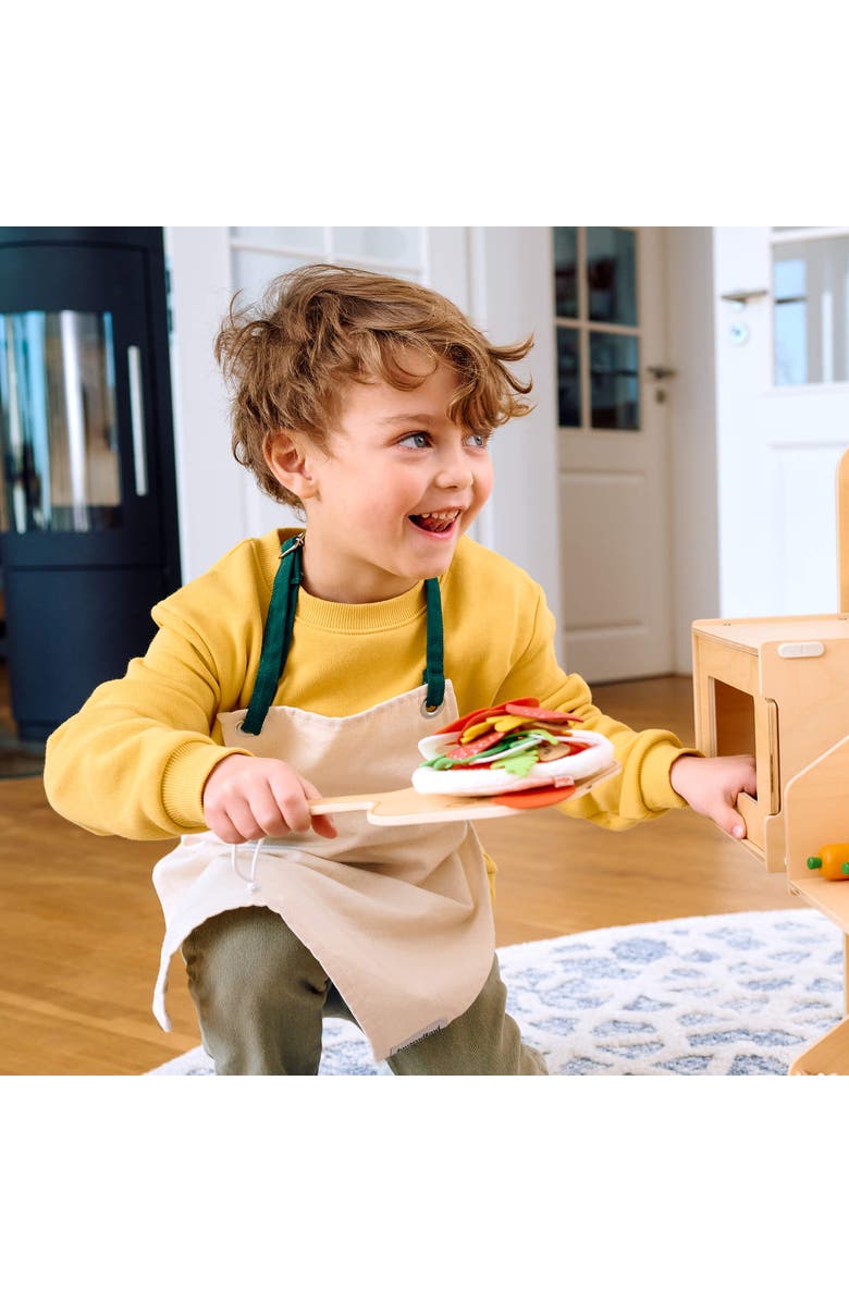 HABA Pizza Play Food Set for Kids Play Kitchen with Toppings, Alternate, color, Multi