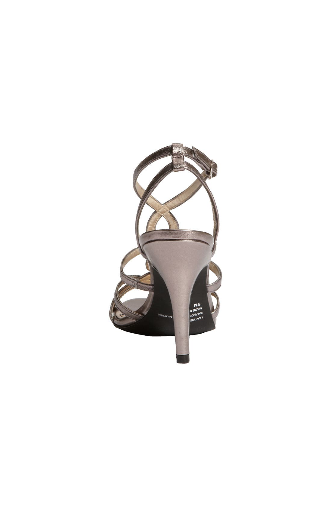 Platinum 'Twirl' Sandal, Alternate, color, PEWTER