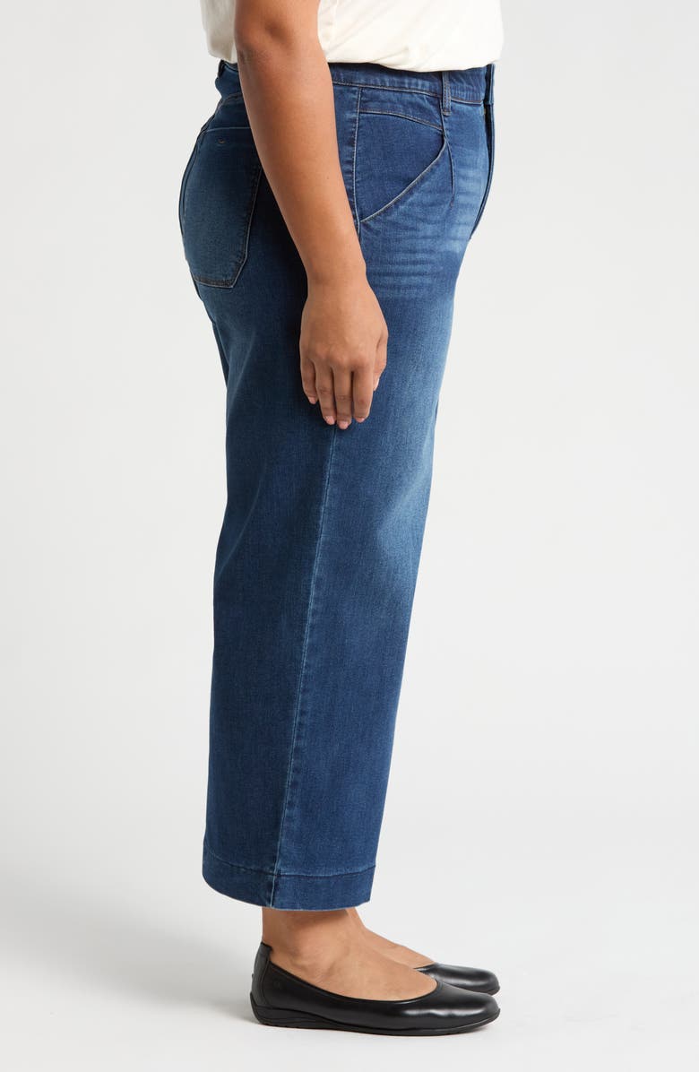 Wit & Wisdom 'Ab'Solution Skyrise V-Pocket Wide Leg Jeans, Alternate, color, Blue