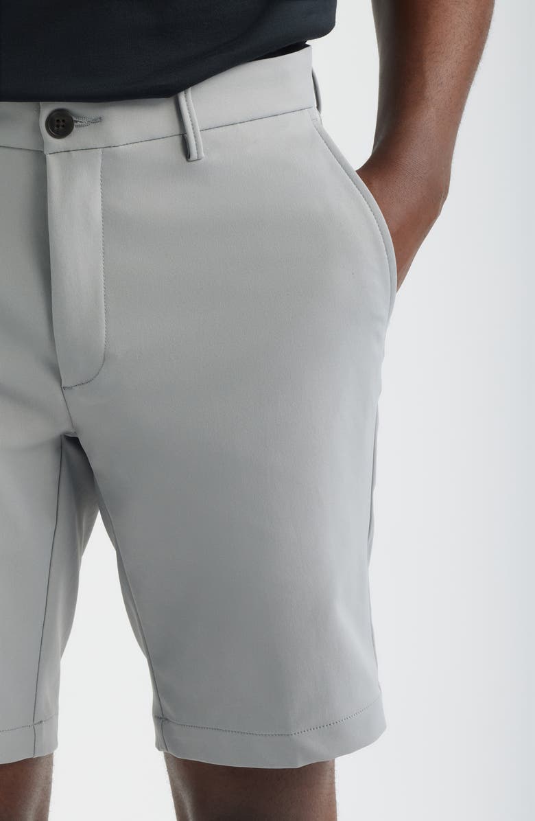 Scott Barber Sonoma Flat Front Travel Shorts, Alternate, color, Silver Grey