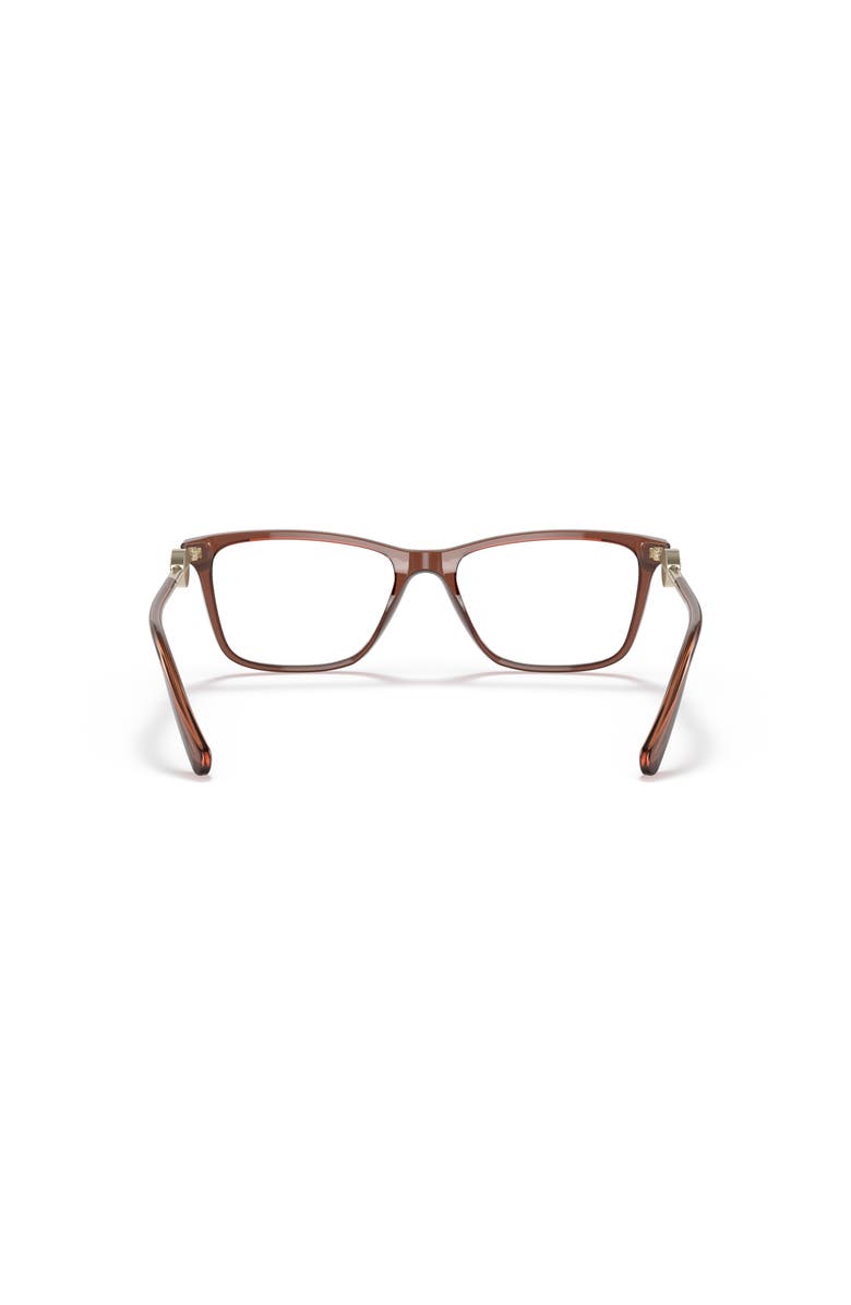 Versace 53mm Rectangle optical glasses, Alternate, color, Brown