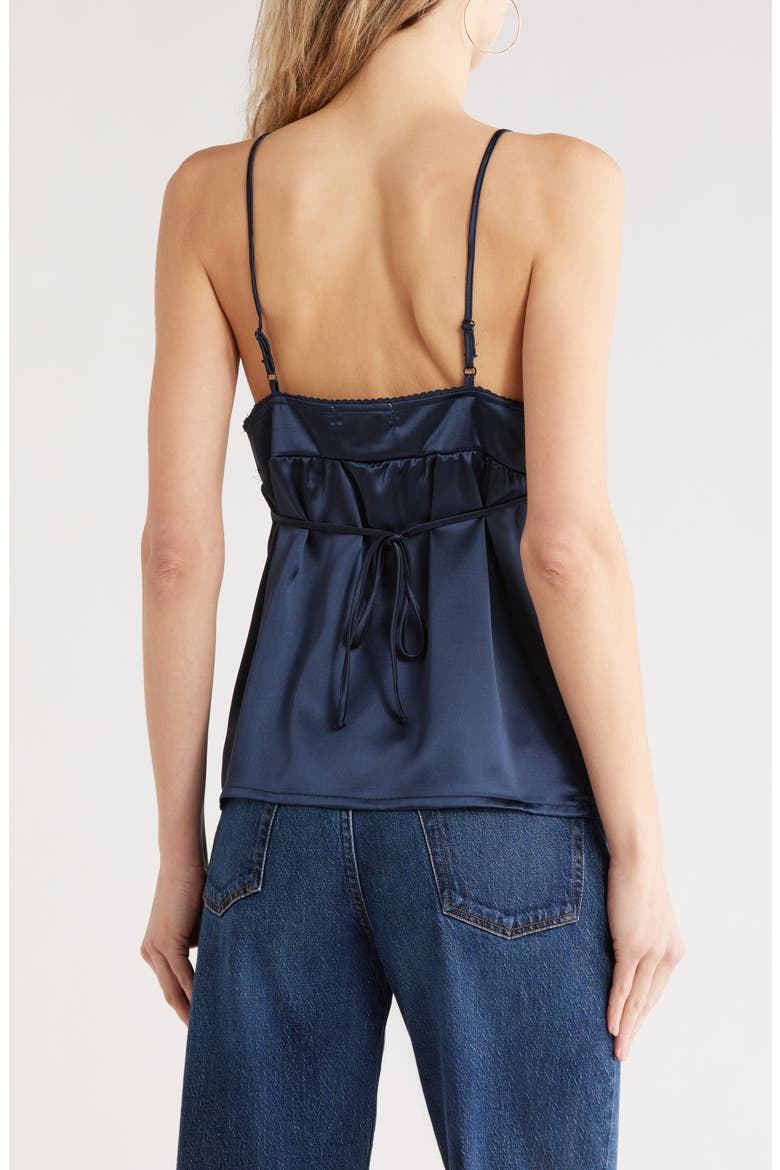 Satin Camisole, Alternate, color, NAVY