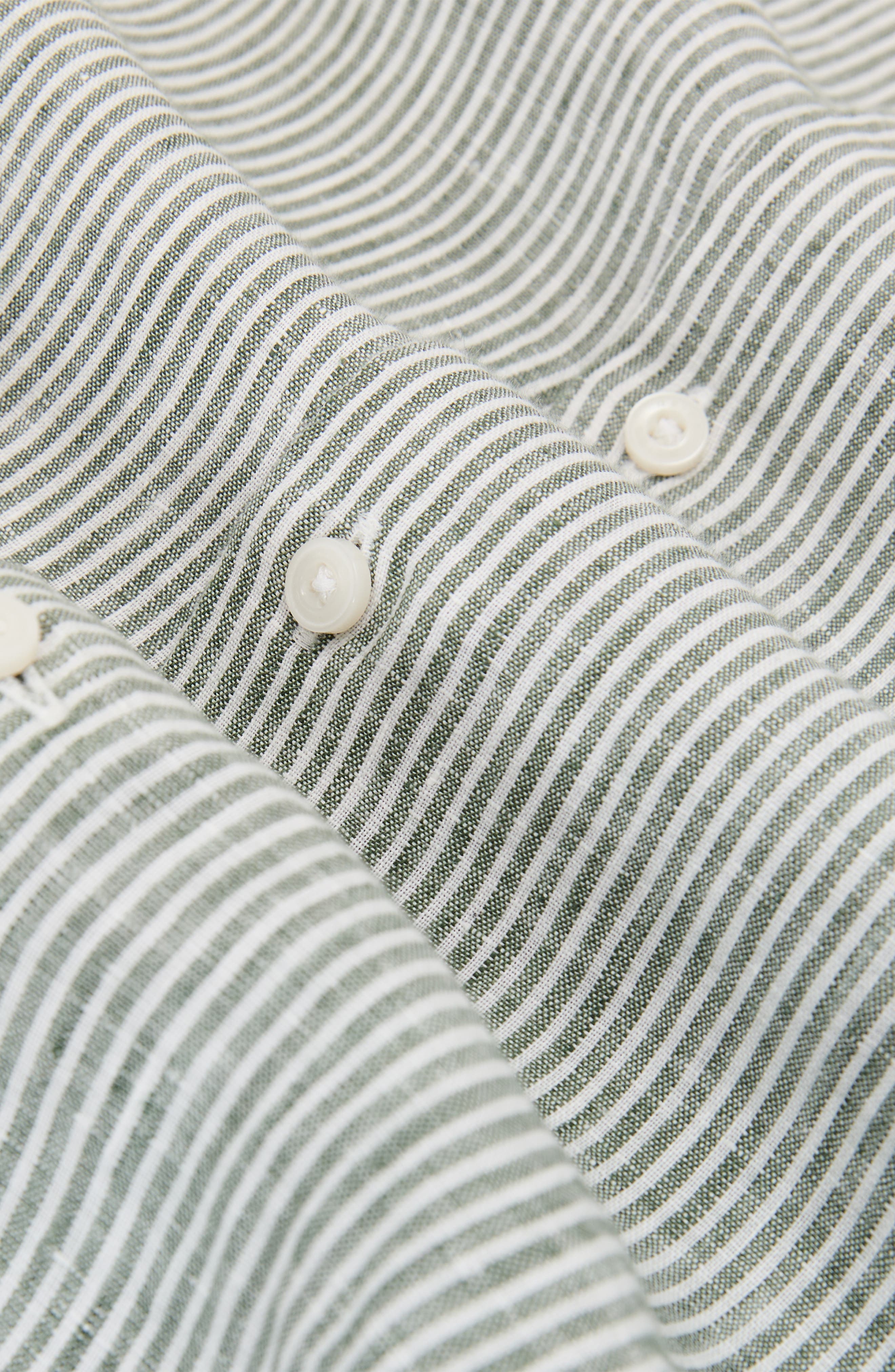 Reiss Ruban Stripe Linen Button-Up Shirt — фото 4