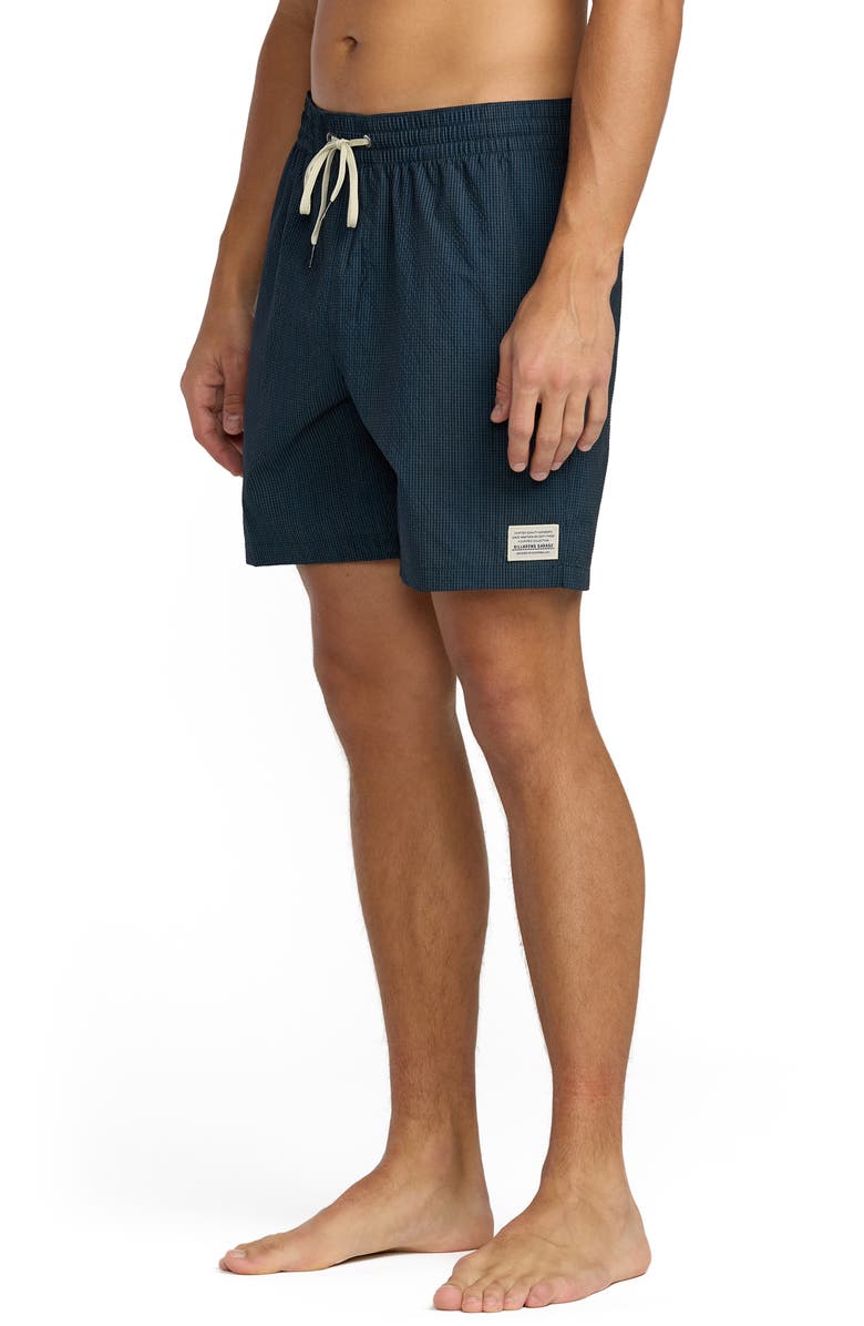 Billabong Garage Laybacks Seersucker Swim Trunks, Alternate, color, Eclipse