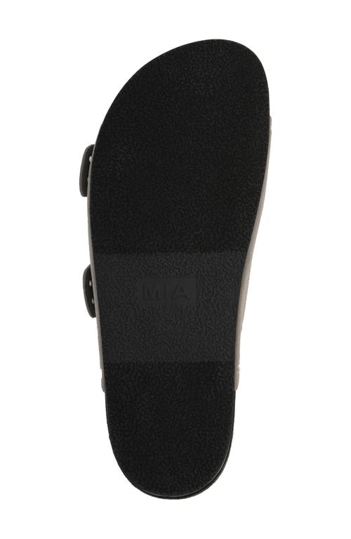 Mia Brooklyn Slide Sandal In Gray