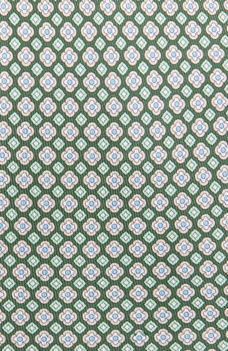 FERRAGAMO Micro Floral Medallion Silk Tie, Alternate, color, 