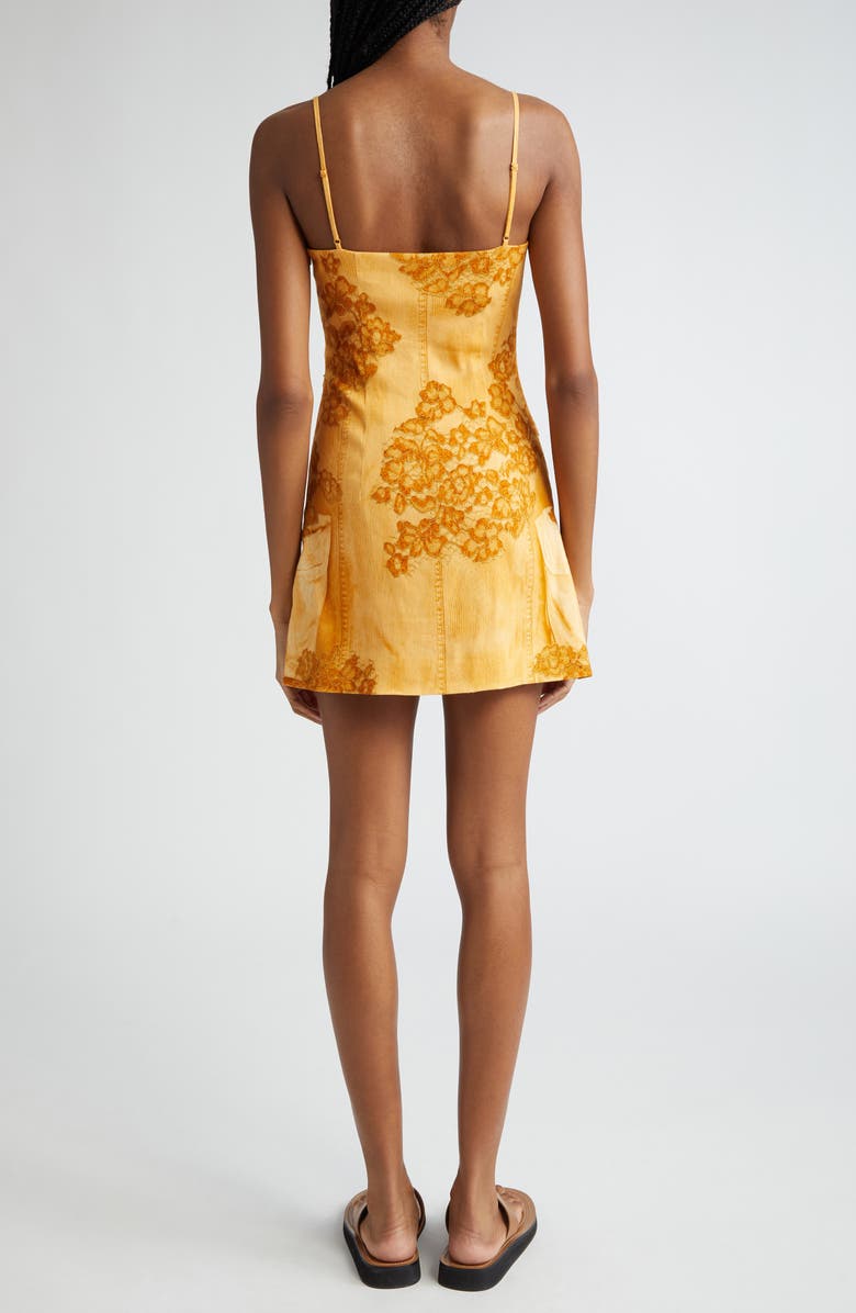 Acne Studios Dua Trompe l'Oeil Print Minidress, Alternate, color, 