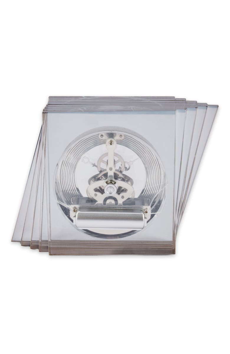 Bey-Berk Bones Skeleton Clock, Alternate, color, White