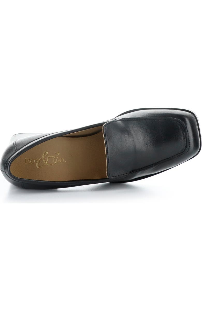 Bos. & Co. Amari Loafer Pump, Alternate, color, Black Cordero Leathe