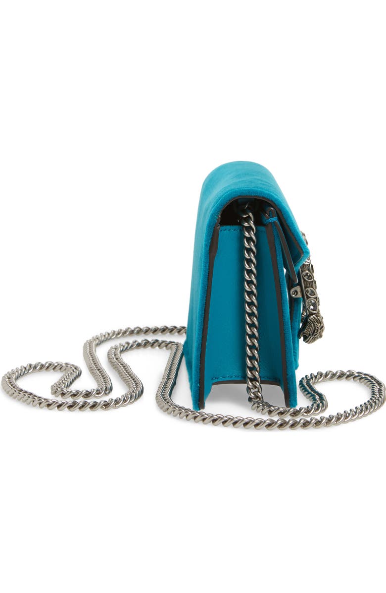 Gucci Super Mini Dionysus Velvet Shoulder Bag, Alternate, color,