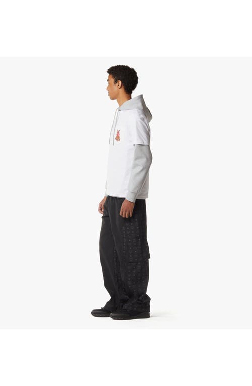 Mcm Monogram Cargo Pants In Black