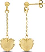 DELMAR Heart Drop Earrings