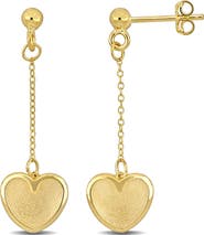 DELMAR Heart Drop Earrings