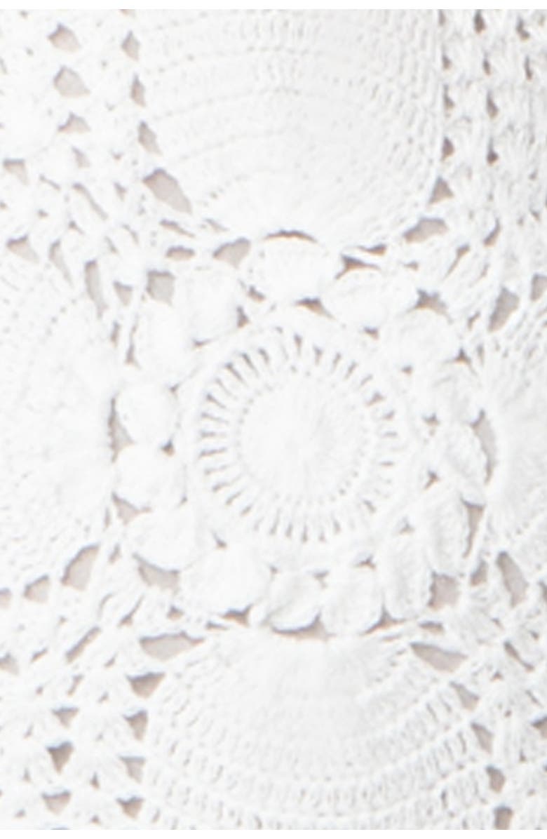 HELEN JON Starburst Crochet Dress, Alternate, color, White