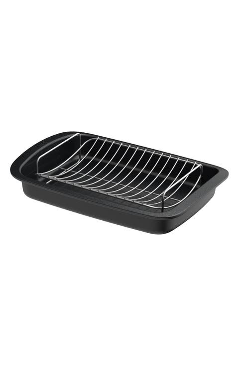 Leo Graphite Roasting Pan & Wire Rack