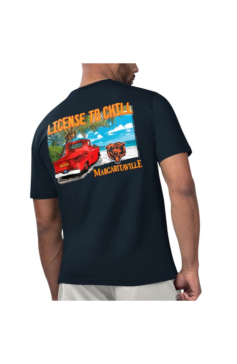 Margaritaville Men's Margaritaville Navy Chicago Bears Licensed to Chill T-Shirt, Alternate, color, 