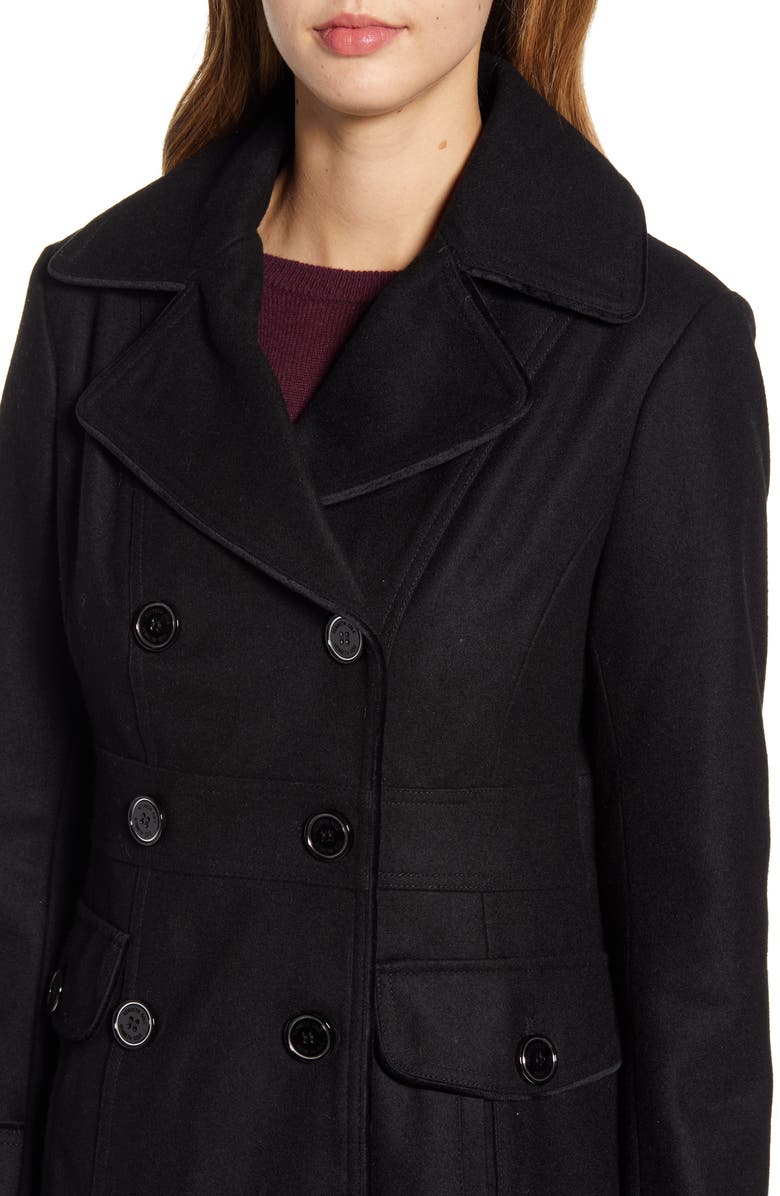 Kenneth Cole New York Wool Blend Military Coat, Alternate, color,