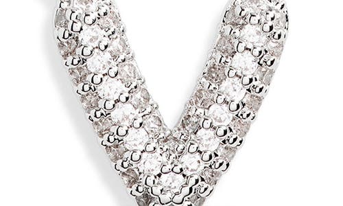 Leith Cubic Zirconia Initial Pendant Necklace