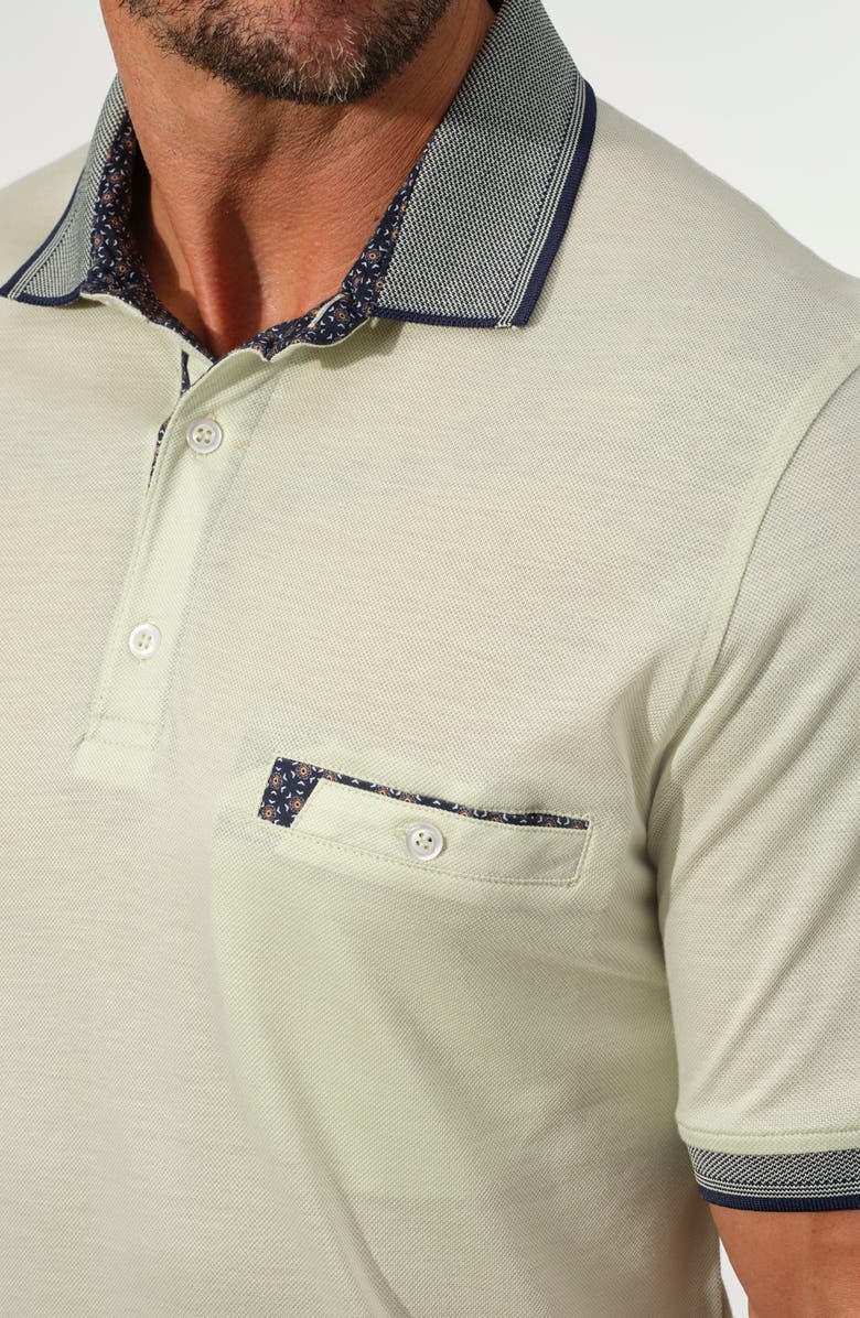 STUDIO GARNET LOS ANGELES Chest Pocket Polo, Alternate, color, Mint
