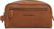 Johnston & Murphy Pebbled Leather Dopp Kit