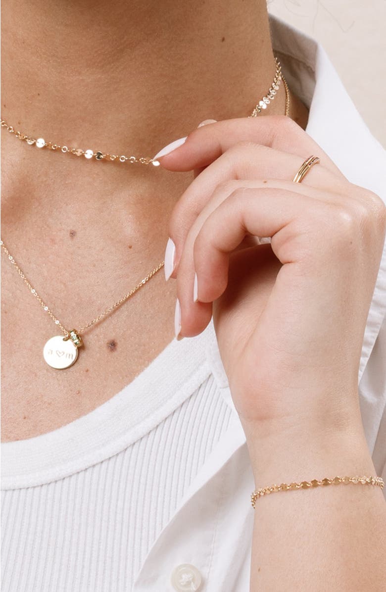 MADE BY MARY Mini Poppy Choker Necklace, Alternate, color, Gold Filled