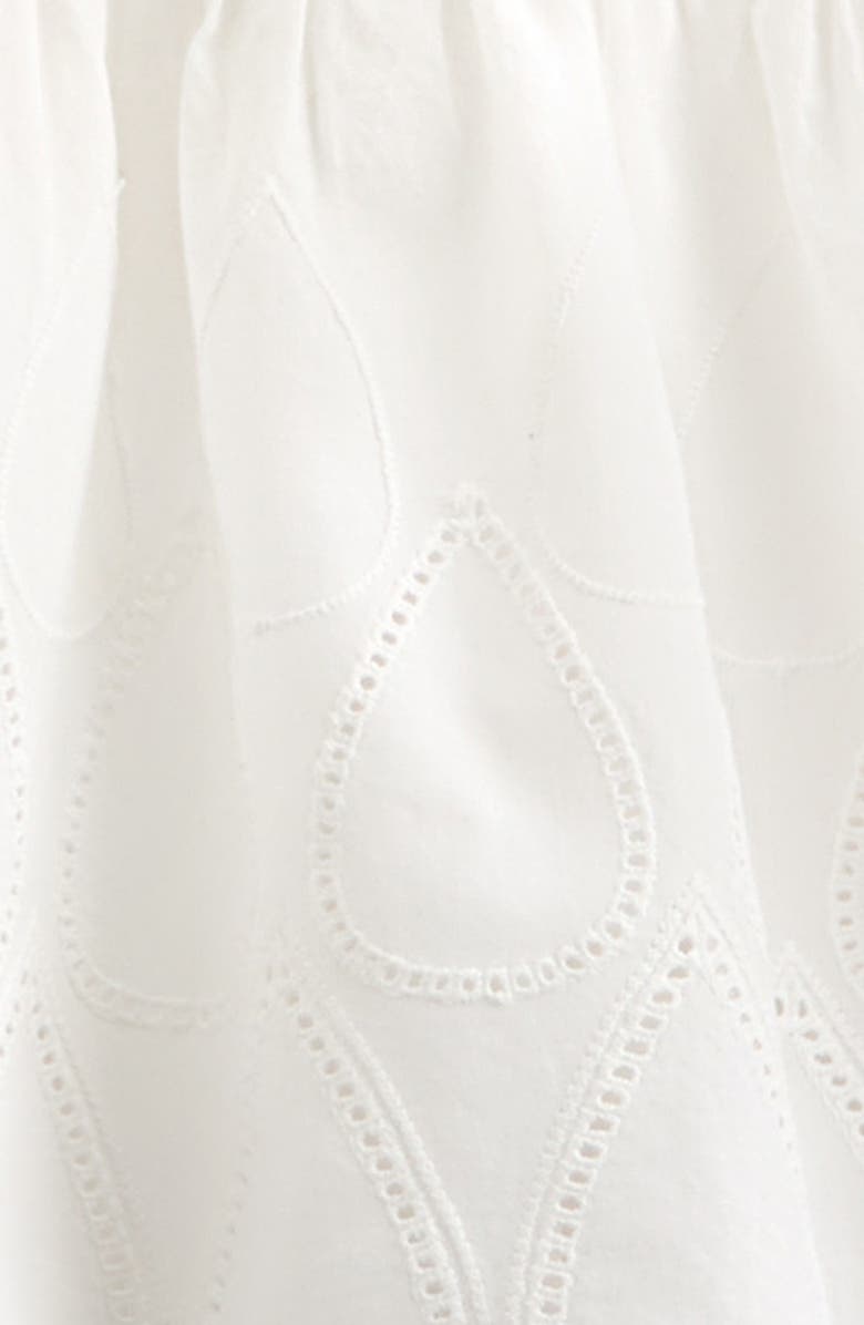 Nordstrom Scallop Skirted Bodysuit, Alternate, color, White
