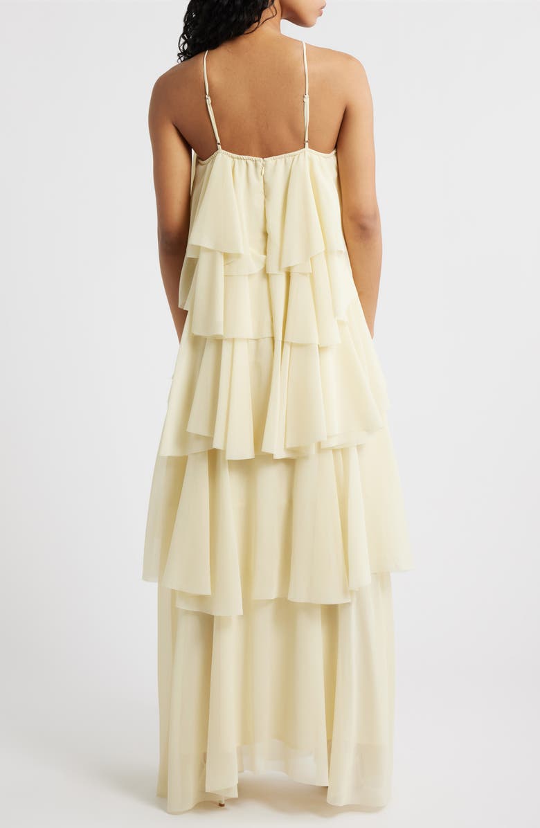 Lucy Paris Emery Ruffle Maxi Dress, Alternate, color, Yellow