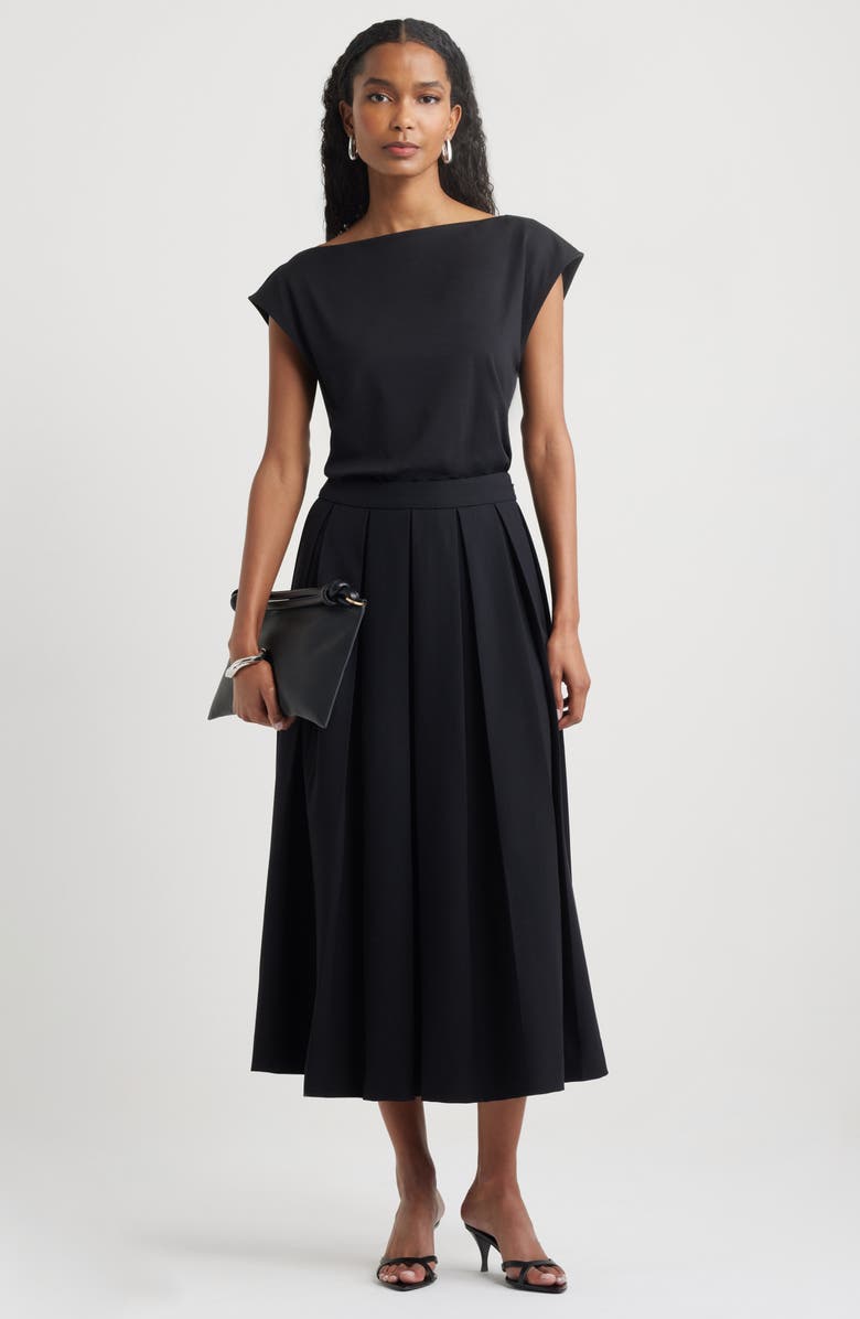 Nordstrom Pleated Midi Skirt, Alternate, color, 