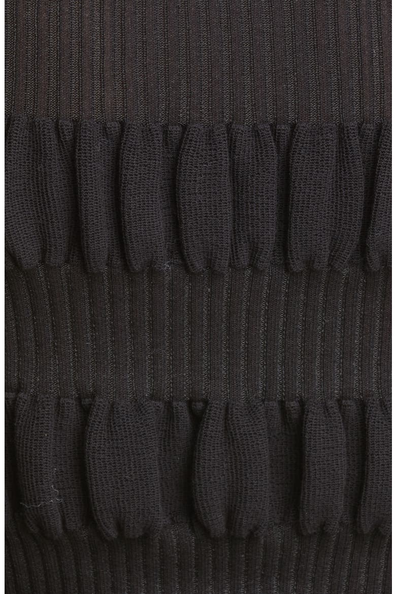 Gigi Texture Stripe Pullover, Alternate, color, BLACK