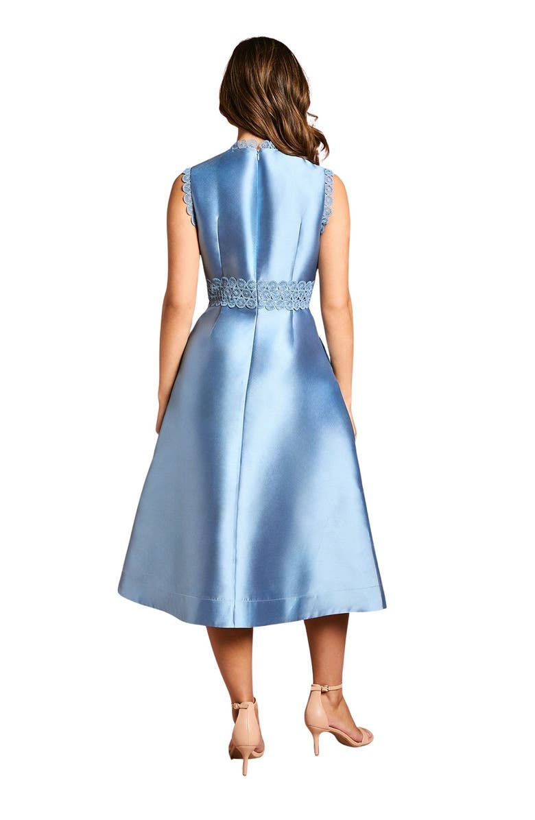 Coast Twill Lace Dress, Alternate, color, Dusty Blue