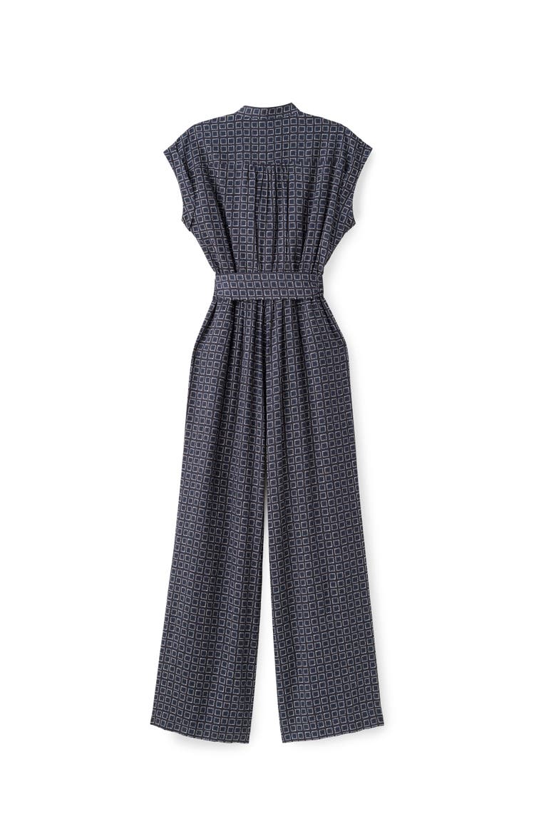 Marin Linen Jumpsuit, Alternate, color, Midnight Blue