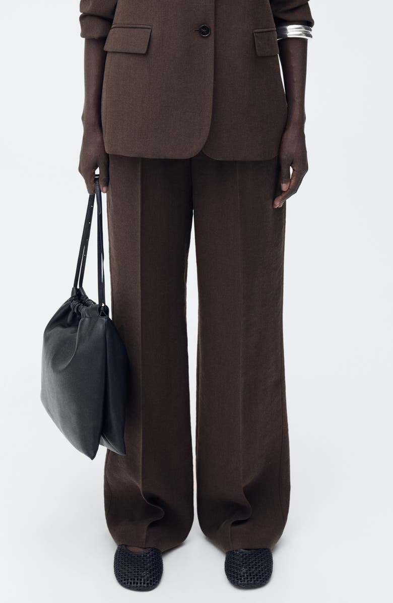 MANGO Straight Leg Suit Pants, Main, color, 