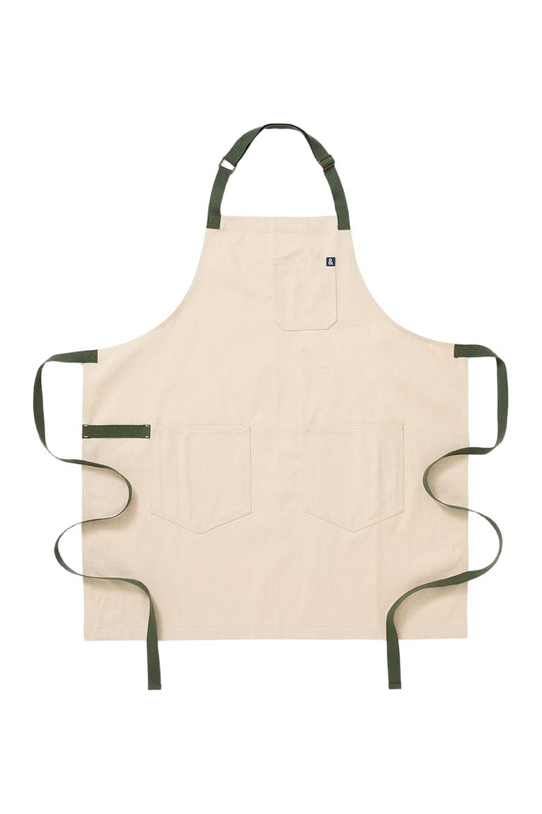 The Essential Apron - Sage White, Main, color, Sage