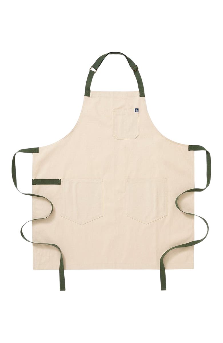 Hedley & Bennett The Essential Apron - Sage White, Main, color, Sage