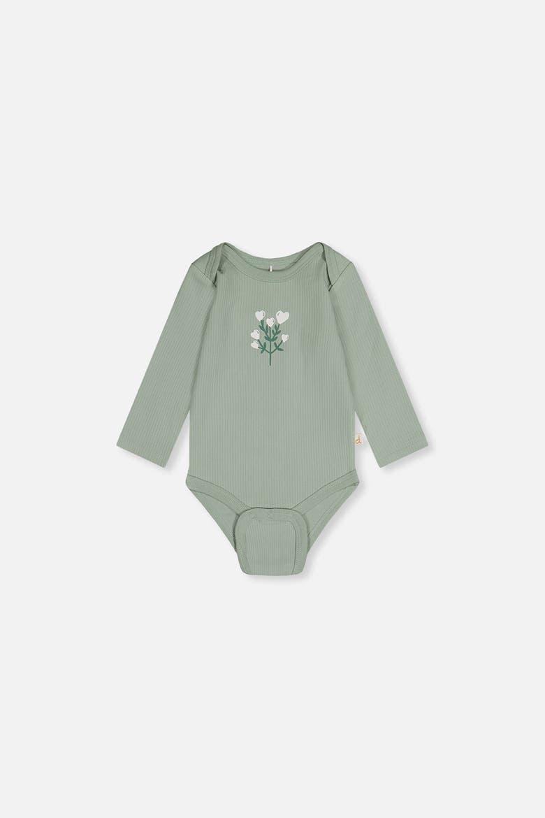 Three Pack Organic Cotton Floral Long Sleeve Bodysuit, Alternate, color, Purple Floral Print