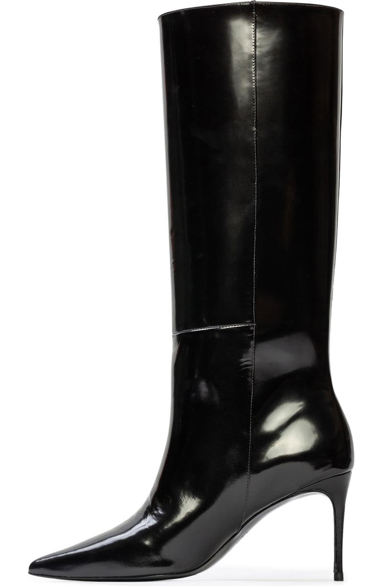 BLACK SUEDE STUDIO Friday 80 Pointed Toe Knee High Boot, Alternate, color, Black