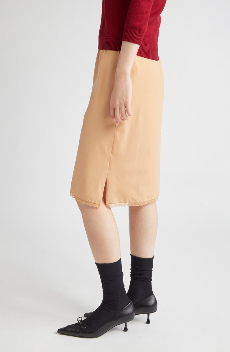 Shushu/Tong Lace Trim Midi Skirt, Alternate, color,