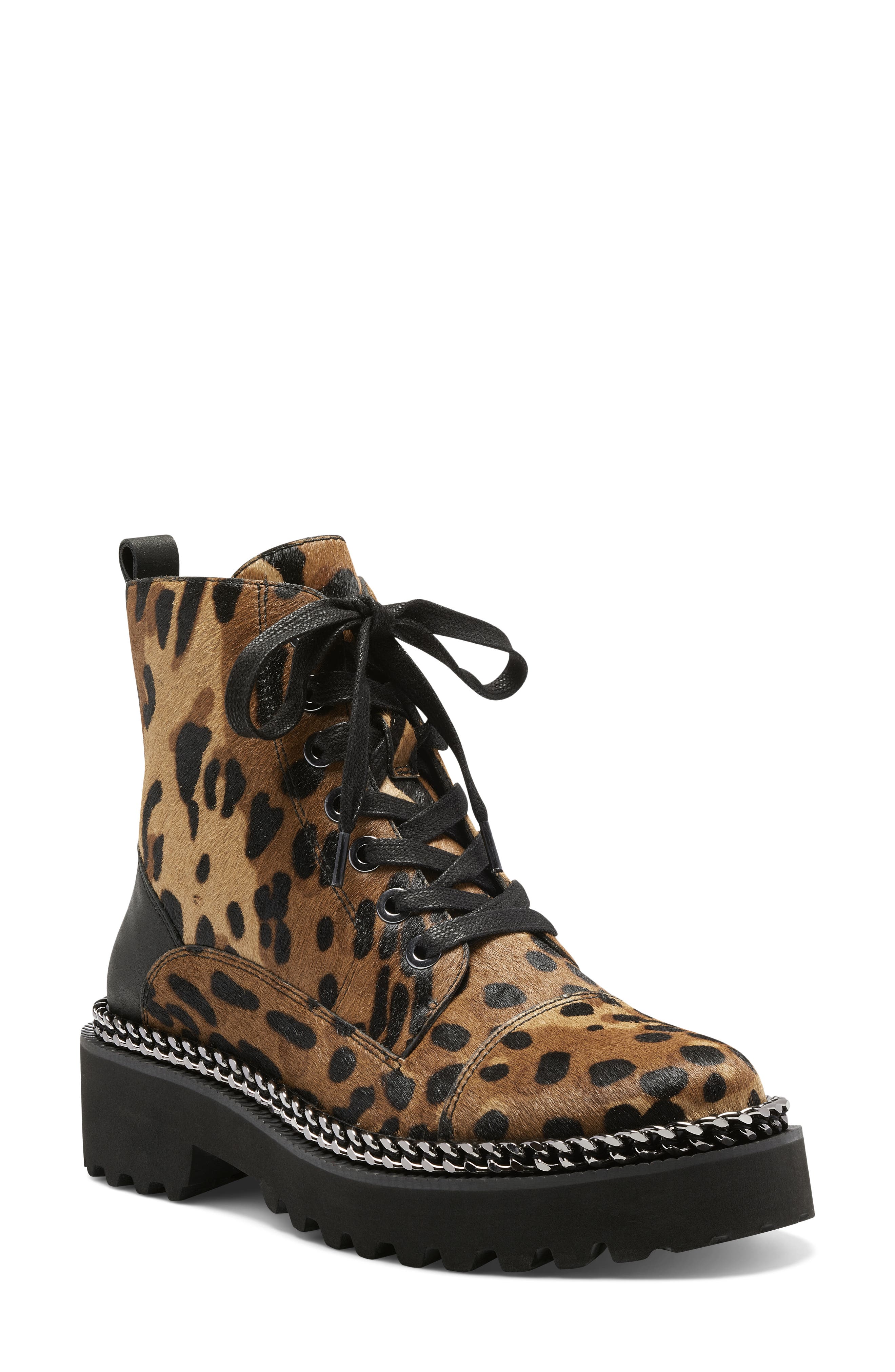 Vince Camuto Mindinta Calf Hair Combat Boot, Main, color, 