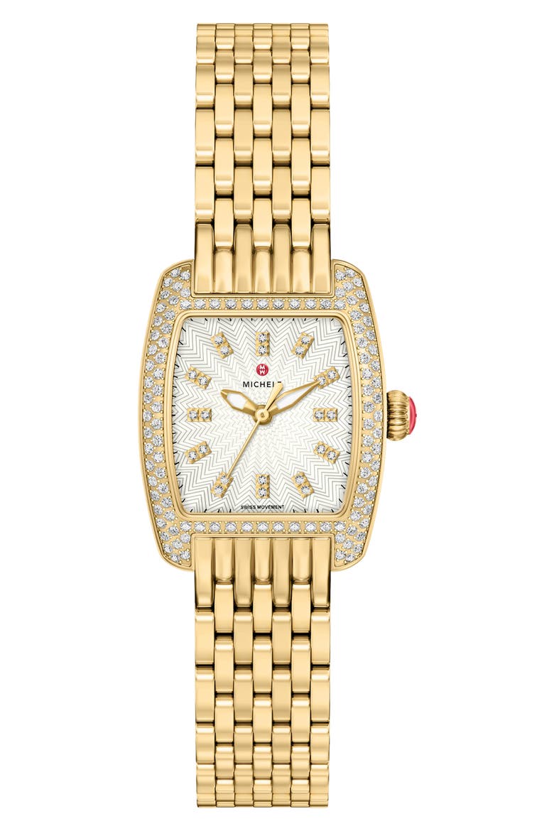 Urban Petite 18K Gold Plate Bracelet Watch, 22mm, Main, color, GOLD
