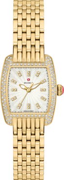 MICHELE Urban Petite 18K Gold Plate Bracelet Watch, 22mm