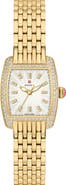 MICHELE Urban Petite 18K Gold Plate Bracelet Watch, 22mm