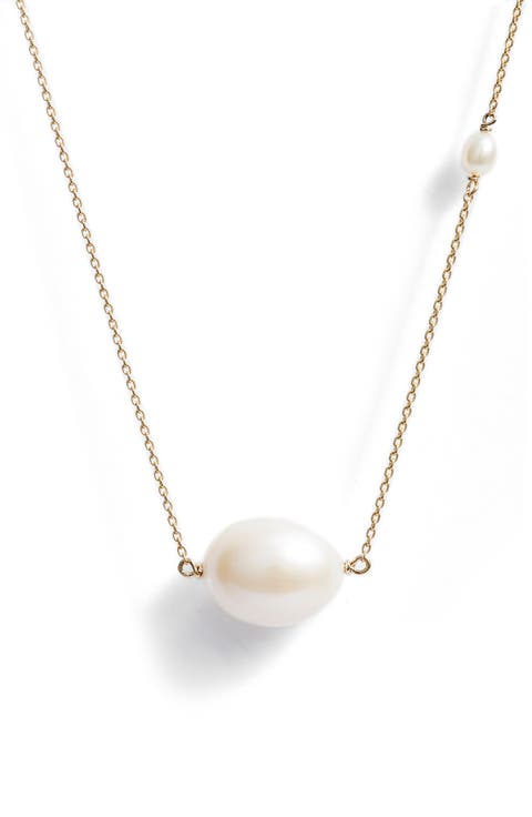 Baroque Cultured Pearl Pendant Necklace
